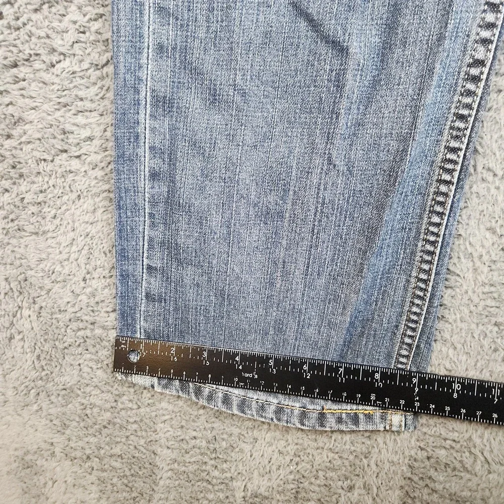 Levi's 559 Relaxed Straight Jeans Mens 36x34 Blue Mid Rise Distressed Denim